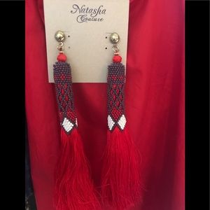 Red Hot Natsha Couture stunning couture earrings